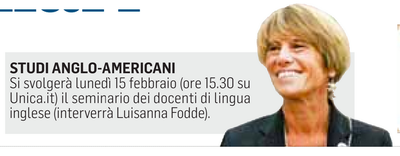 Il richiamo su L'Unione Sarda del 9 febbraio 2021 a pagina 7