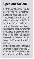 La notizia su L'Unione Sarda del 9 febbraio 2021 a pagina 21