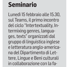 La notizia su L'Unione Sarda del 7 febbraio 2021 a pagina 29