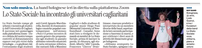 L'articolo su L'Unione Sarda del 17 febbraio 2021 a pagina 46