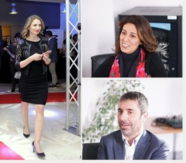 Lo staff di ricerca guidato dalla professoressa Di Guardo. Da sinistra in senso orario, Elona Marku, Michela Loi e Manuel Castriotta