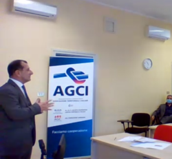 Andrea Sabatini durante la conferenza stampa