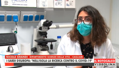 Nicole Grandi durante l'intervista con Maria Carmela Solinas