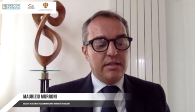 Maurizio Murroni, docente al Dipartimento di Ingegneria elettrica ed elettronica, durante il suo intervento