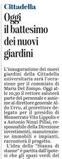 La notizia su L'Unione Sarda del 26 marzo 2021 a pagina 18