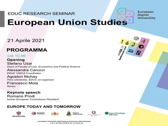 La locandina dell'evento &ldquo;European Union Studies&rdquo;