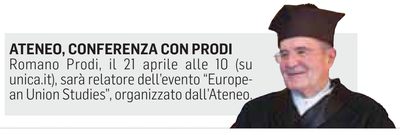 La notizia su L'Unione Sarda del 18 aprile 2021 a pagina 29