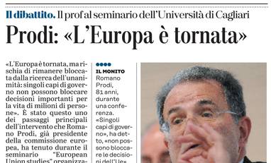 L'articolo su L'Unione Sarda del 22 aprile 2021 a pagina 14