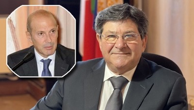 Gianni Fenu e, in primo piano, Francesco Mola