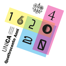 Il logo per le celebrazioni dei 400 anni dell'Universit&agrave; di Cagliari creato da Stefano Asili (cliccando sul suo sito, link in basso, si pu&ograve; leggere come lo ha descritto)
