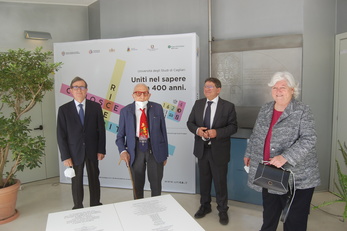 Il Rettore Francesco Mola con i suoi predecessori