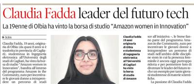 L'articolo su La Nuova Sardegna del 14 giugno 2021 a pagina 17