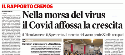 L'articolo di Umberto Aime su La Nuova Sardegna del 19 giugno 2021 a pagina 15