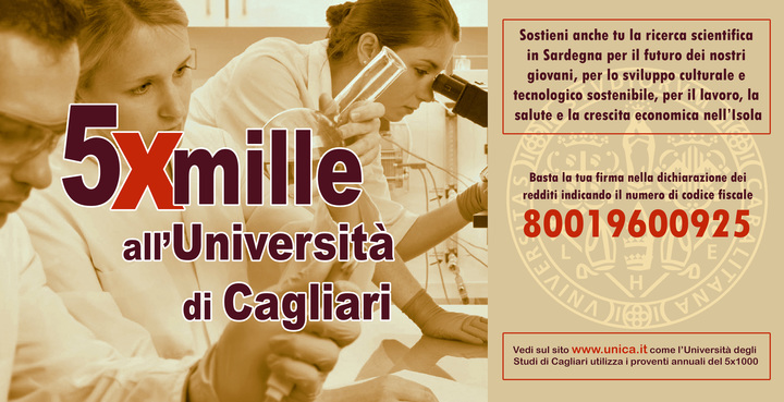 Il 5x1000 all'Universit&agrave; di Cagliari per sostenere la ricerca scientifica in Sardegna, la formazione dei giovani e lo sviluppo sostenibile di tutta la societ&agrave;