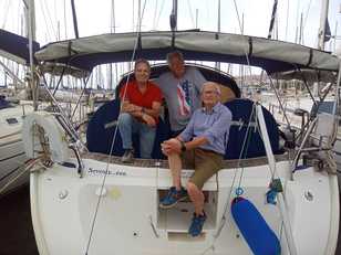 I croceristi Pietro Gaviati, Giorgio Ribollini e Piercarlo Porru