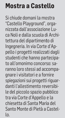 La notizia su L'Unione Sarda del 14 luglio 2021 a pagina 17