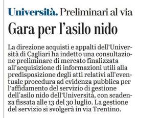 La notizia su L'Unione Sarda del 15 luglio 2021 a pagina 18