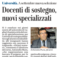L'articolo su L'Unione Sarda del 17 luglio 2021 a pagina 25