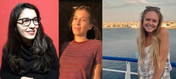 Rachele Meloni, Sara Erriu e Alexiane Pitel