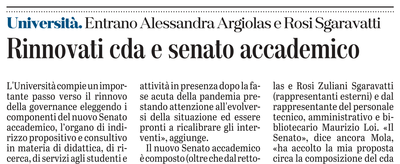 L'articolo su L'Unione Sarda del 20 luglio 2021 a pagina 13