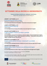 I cinque eventi in programma a Monserrato: luned&igrave; 13 alle 19 il prossimo appuntamento