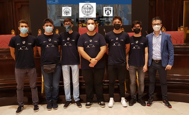Da sinistra: Carboni, Mereu, Manca, Marotta, Murru, Sulis e Maiorca