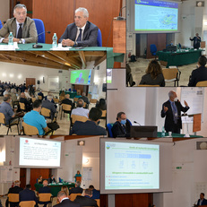 Carbonia, 29 settembre. 2021. Nelle immagini della seconda giornata di lavori anche i professori universitari Fabrizio Pilo, Luciano Colombo e Giacomo Cao (foto Sotacarbo)