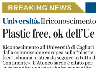 La notizia su L'Unione Sarda dell'8 ottobre 2021 a pagina 15