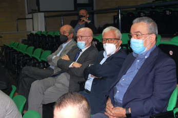 Giovanni Biggio, Gaetano Verani, Giaime Marongiu e Angelo Cau