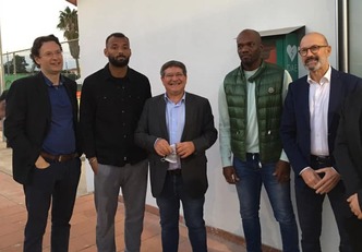 Da sinistra, Marco Monticone, Joao Pedro, Francesco Mola, David Suazo e Gianni Fenu