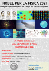 Locandina dell'evento. A fondo pagina il link al file in formato .PDF