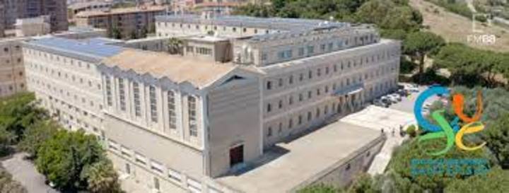 Una veduta aerea della struttura che ospita il College Universitario Sant'Efisio
