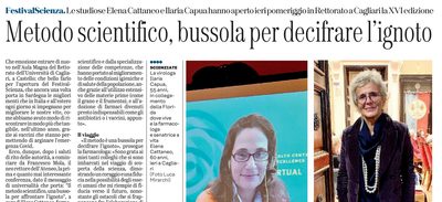 L'articolo su L'Unione Sarda del 5 novembre 2021 a pagina 48
