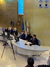 Cagliari. Da sinistra, Ester Cois, Giorgio Massacci, Giuseppe Baturi, Francesco Mola, Donatella Petretto e Daniele Cocco