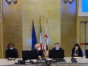 Da sinistra, Nicola Grandesso, Teodoro Rodin, Fabrizio Pilo e Marianna Orr&ugrave;
