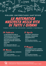 La locandina del seminario sulla matematica