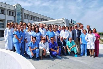 Monserrato. Una recente immagine dello staff di Radiologia