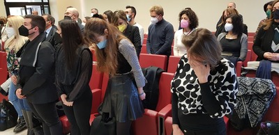 Cagliari. Il minuto di raccoglimento per le vittime della guerra in Ucraina