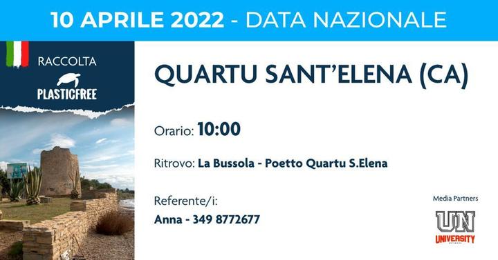 Appuntamento domenica 10 aprile sul Lungomare Poetto di Quartu Sant'Elena