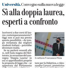 La notizia su L'Unione Sarda del 6 aprile 2022 a pagina 21