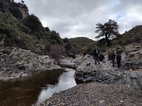 Rio Ulassai (NU). Una fase delle esplorazioni dei ricercatori dell'ateneo di Cagliari