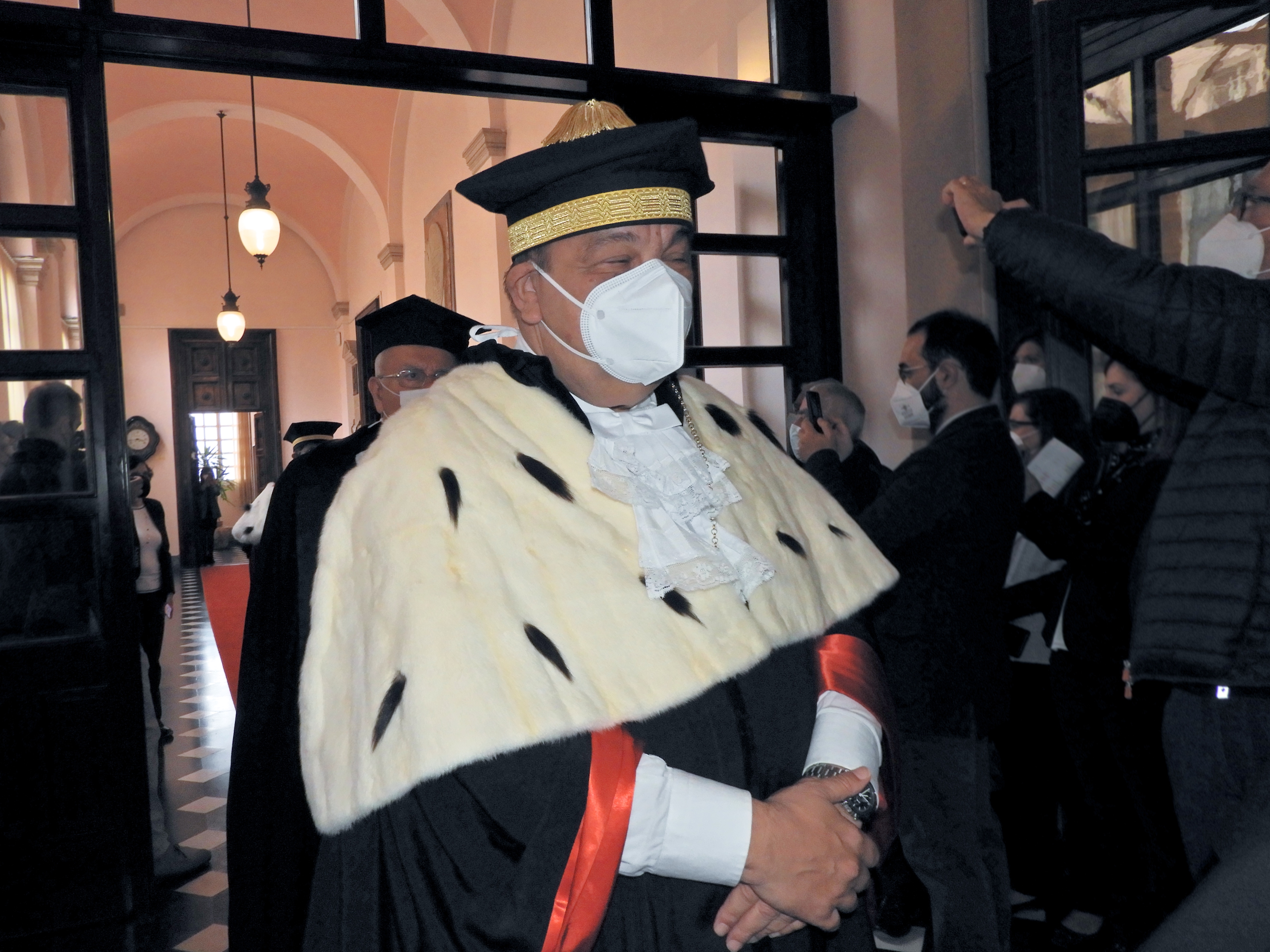 Il Rettore dell'Universit&agrave; di Sassari Gavino Mariotti