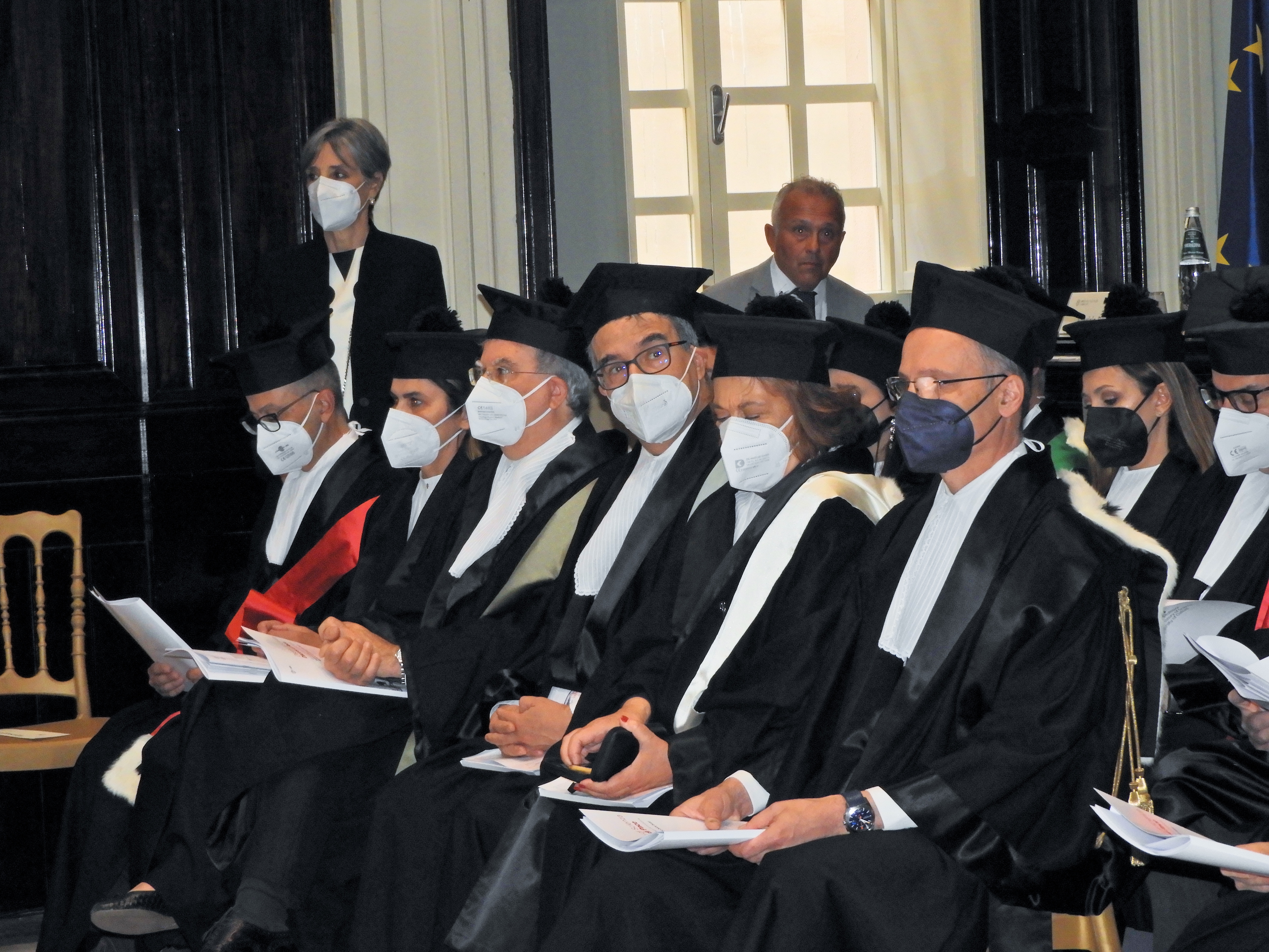 Una parte dei componenti del Senato Accademico