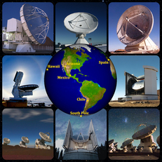 EHT, la rete dei telescopi della collaborazione