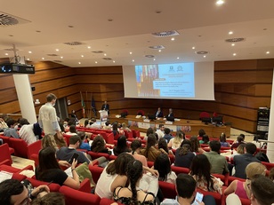 Monserrato. Una fase dei lavori in aula magna di Medicina e chirurgia