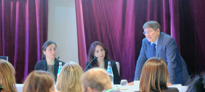 Lorena Lorefice, Eleonora Cocco e Francesco Mola durante il convegno