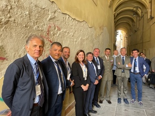 Cagliari. Da sinistra, Giorgio Massacci, Pasqualino Iannotti, Marco Chiri, Donatella Rita Fiorino, Francesco Mola, Giancarlo Gambardella, Stefano Scanu, Fabrizio Pilo e Daniele Cocco