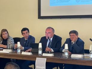 Cagliari. Da sinistra, Patricia Olivo, Daniele Cocco, Giancarlo Gambardella e Francesco Mola