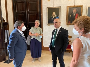 Cagliari. Il colloquio tra Francesco Mola e Dror Eydar