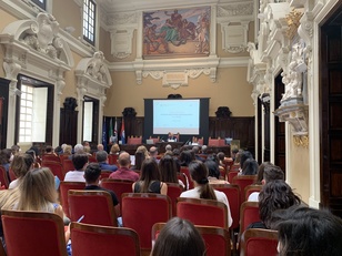 Un'immagine di repertorio dell'Aula magna del rettorato dell'Universit&agrave; di Cagliari